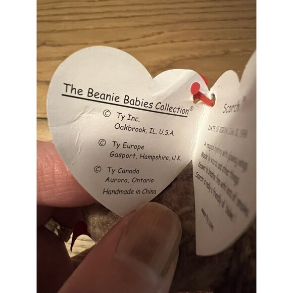 TY Beanie Baby Scorch the Dragon 1998 Plush‎ Stuffed Animal with Tag - Picture 10 of 13